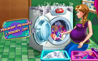 Pregnant Princess Laundry Day game cover