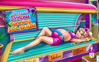 Pregnant Princess Tanning Solarium game cover