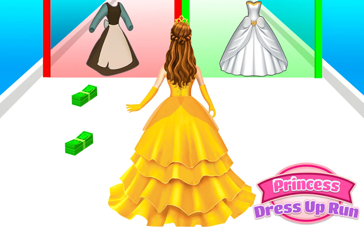 Play Princess Dress Up Run — free online Casual game