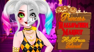 Image for Princess Halloween Makeup HalfFaces Tutorial