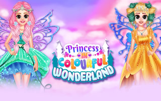 Princess In Colourful Wonderland