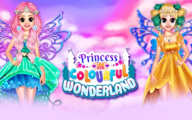 Princess In Colourful Wonderland