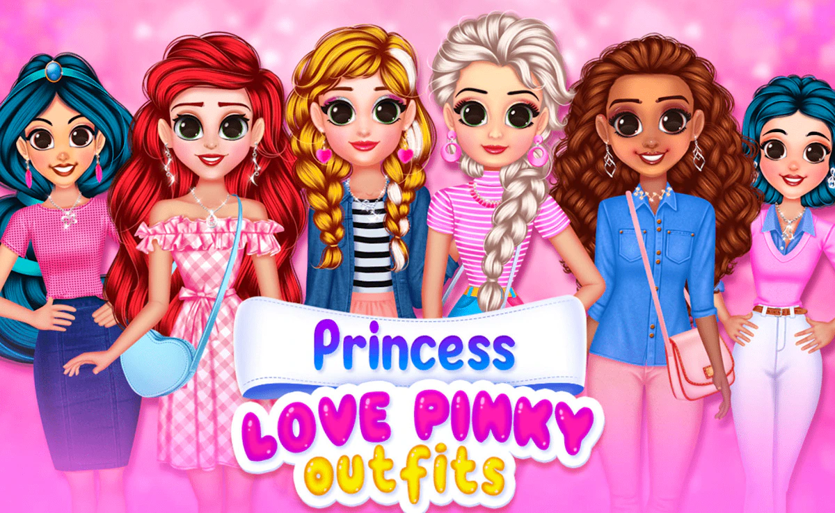 Play Princess Love Pinky Outfits — free online Kids game