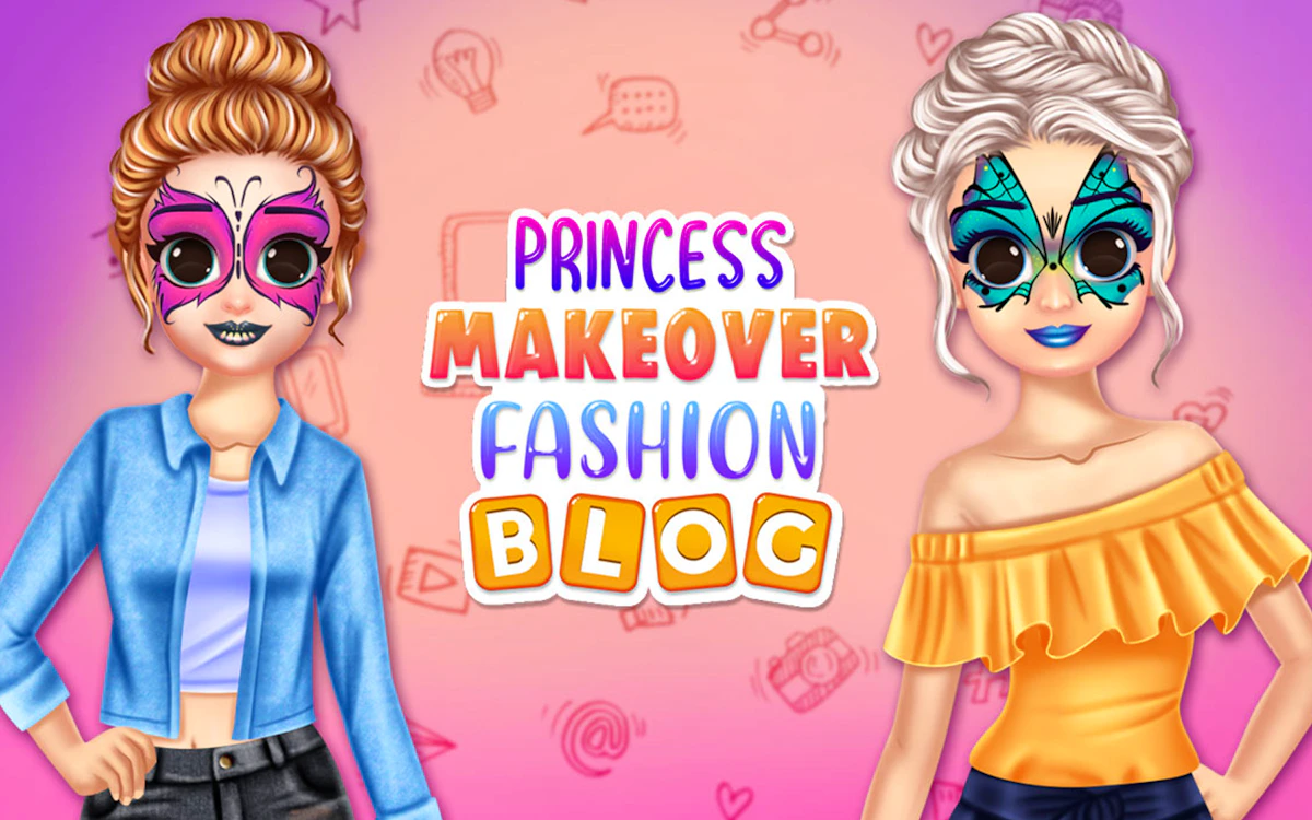 Play Princess Makeover Fashion Blog — free online Kids game