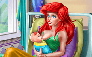 Princess Mermaid Mommy Birth game cover