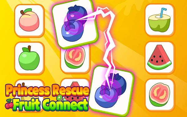 Princess Rescue Fruit Connect