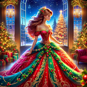 Princesses Waiting For Santa Thumbnail