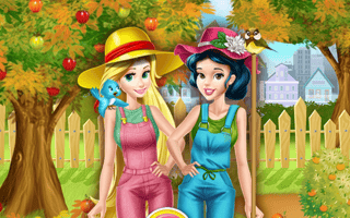 Princesses Working In The Garden game cover