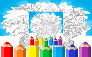 Printable Coloring Pages For Adults Flowers game cover