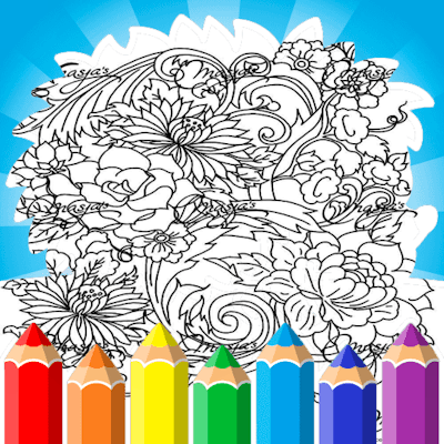 Printable Coloring Pages For Adults Flowers By Gamepix