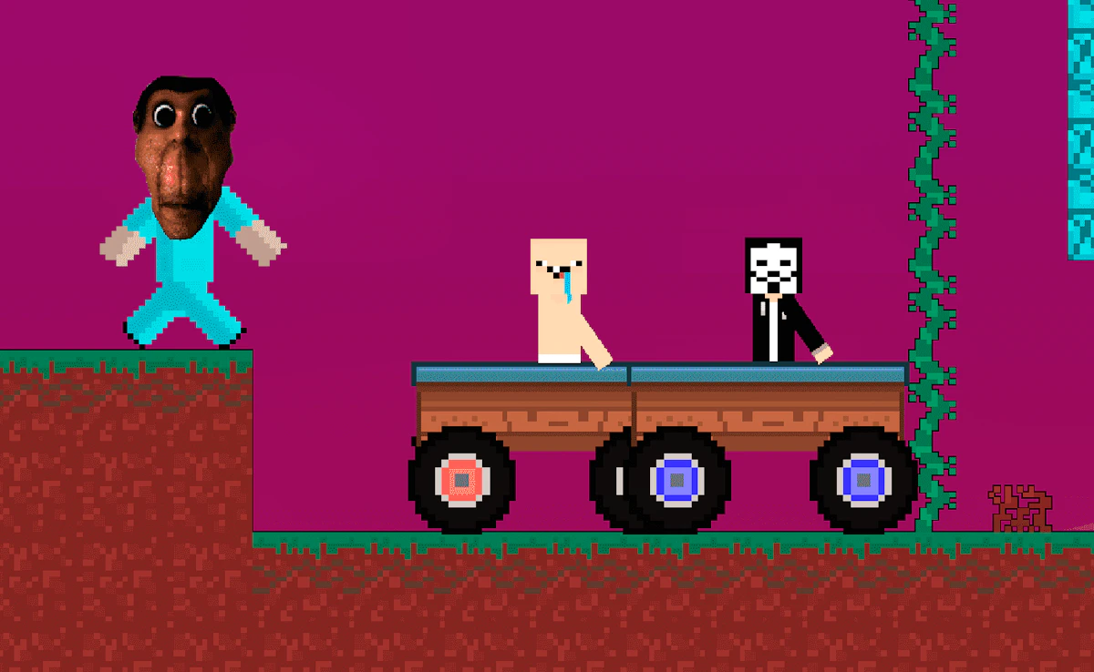 Play Pro Obunga vs Noob and Hacker — free online Arcade game