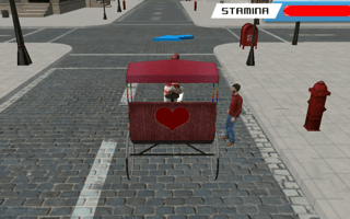 Public Tricycle Rickshaw Driving game cover