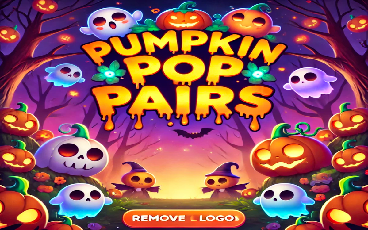 Play Pumpkin Pop Pairs — free online Halloween game