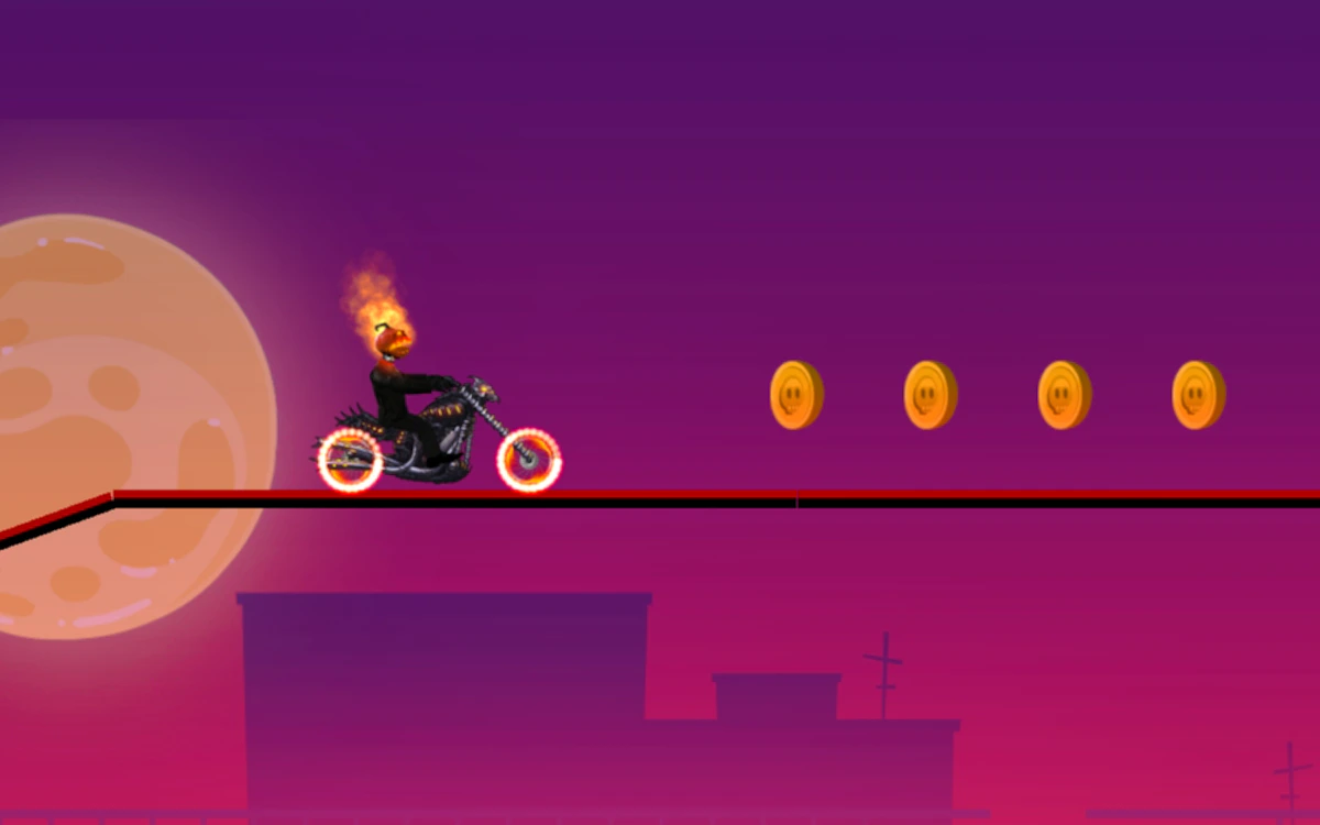 Pumpkin Head Rider Pumpkin Rider 🕹️ Play Now on GamePix