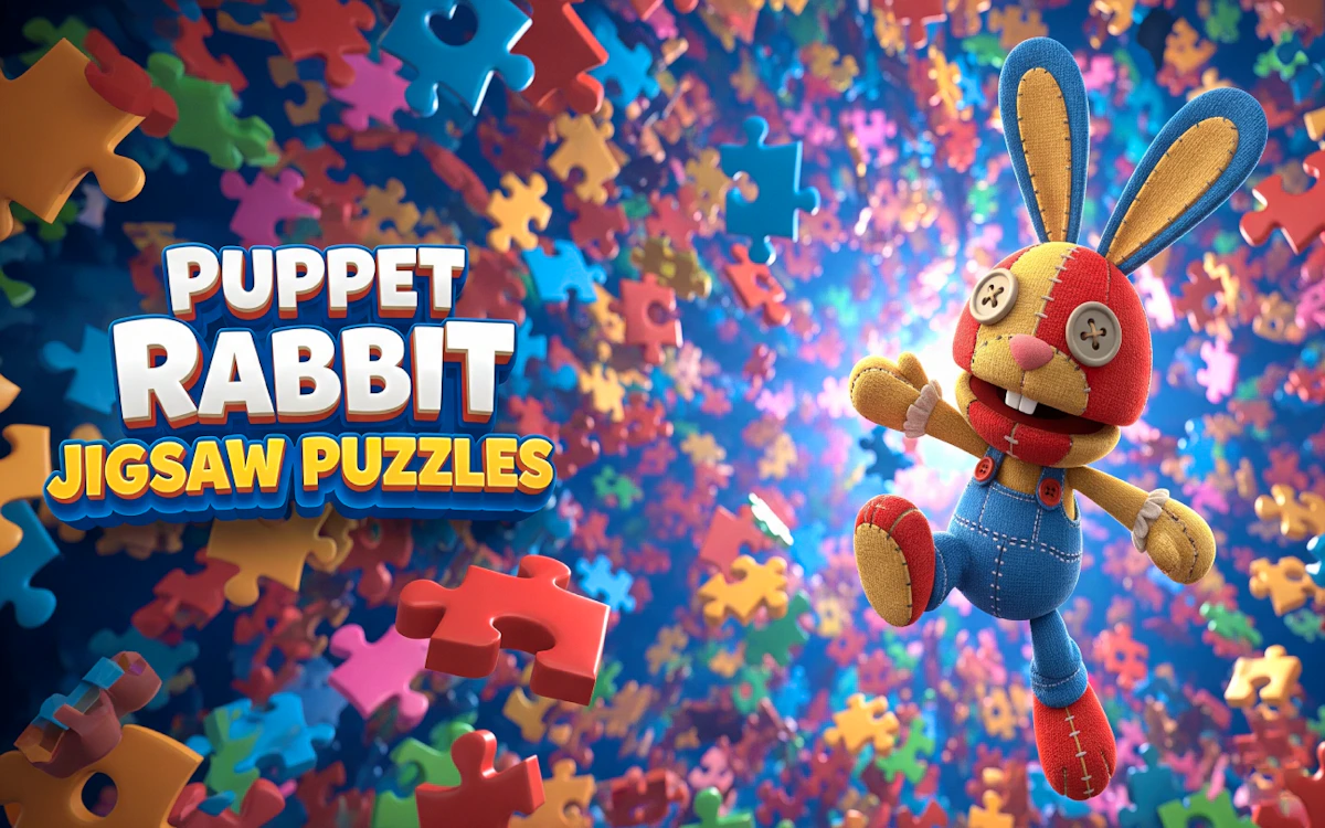 Play Puppet Rabbit Jigsaw Puzzles — free online Jigsaw Puzzles game