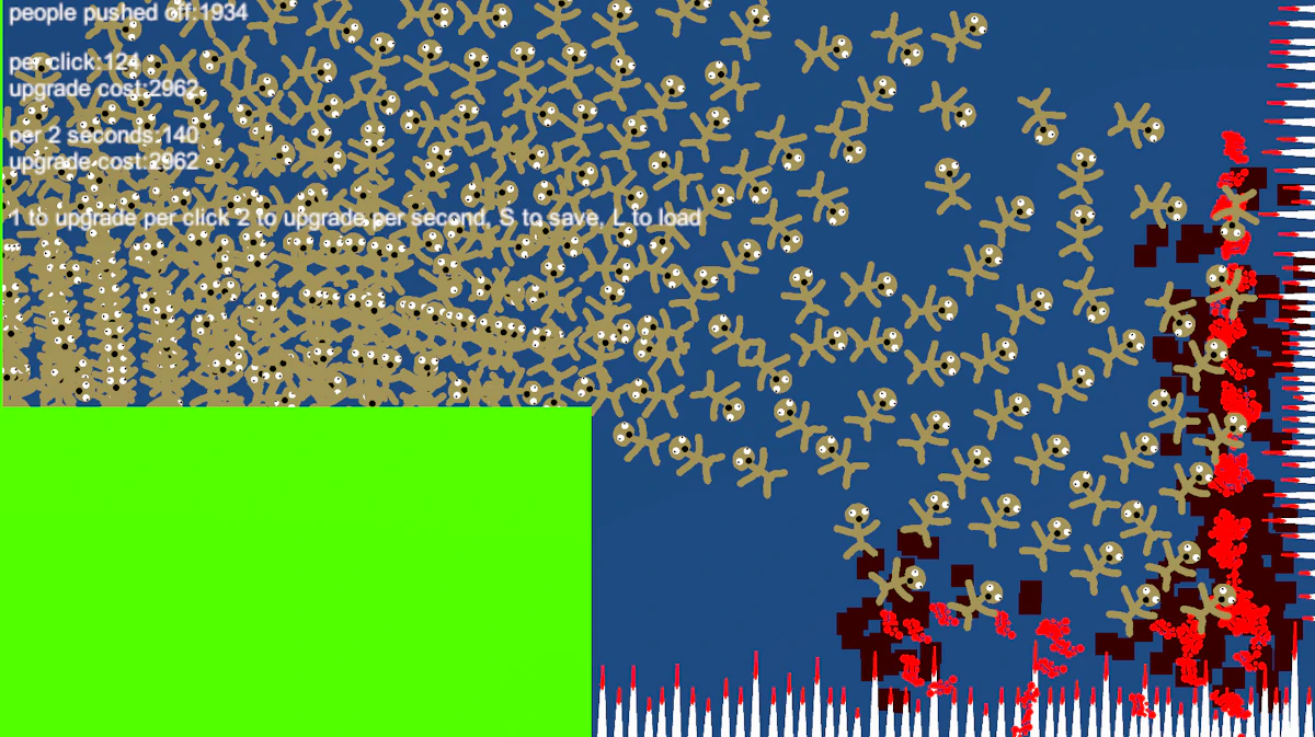 Play Push People Off a Cliff Clicker — free online Clicker game