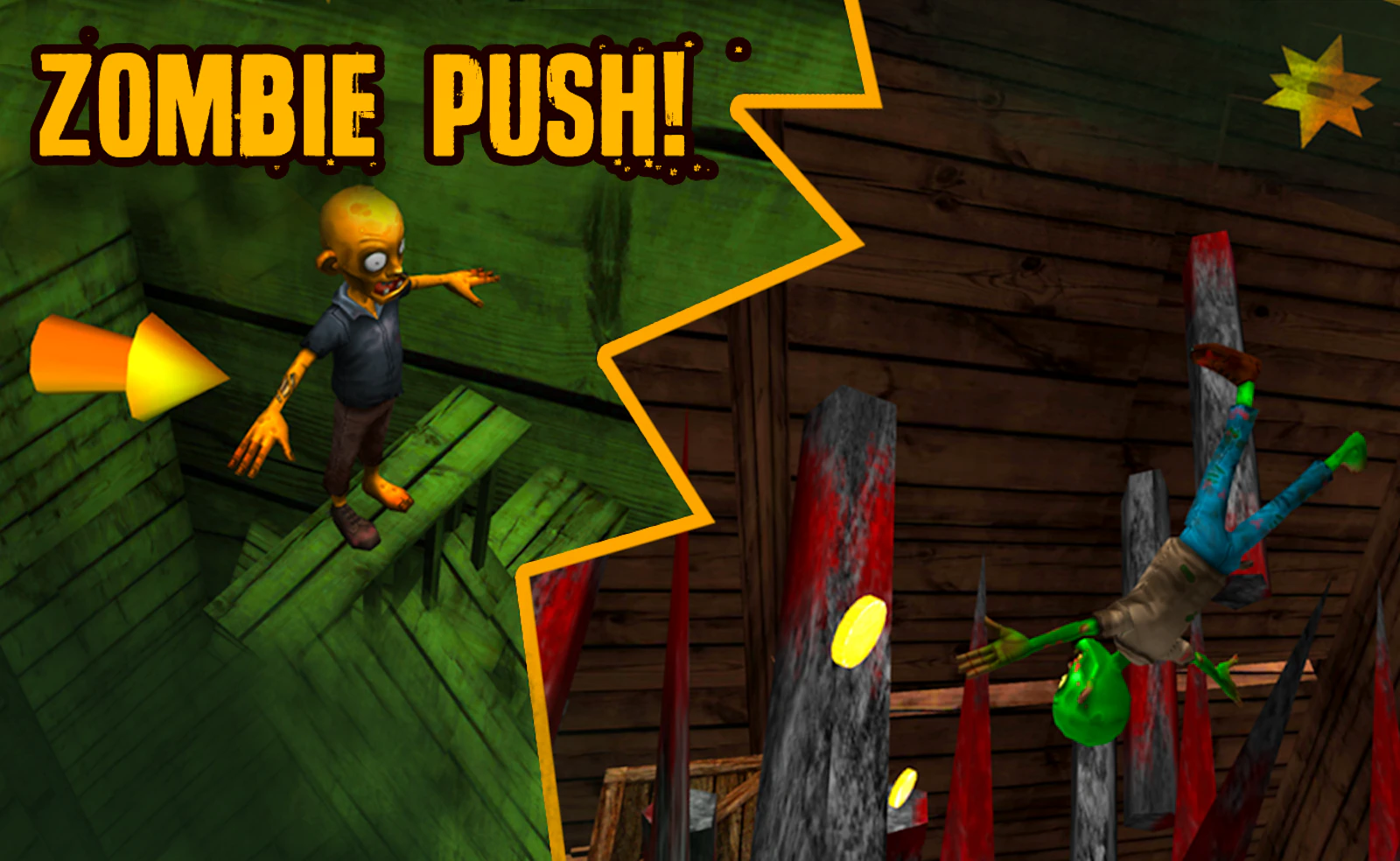 Push Ragdoll Zombie — free online action game on Glaze Games