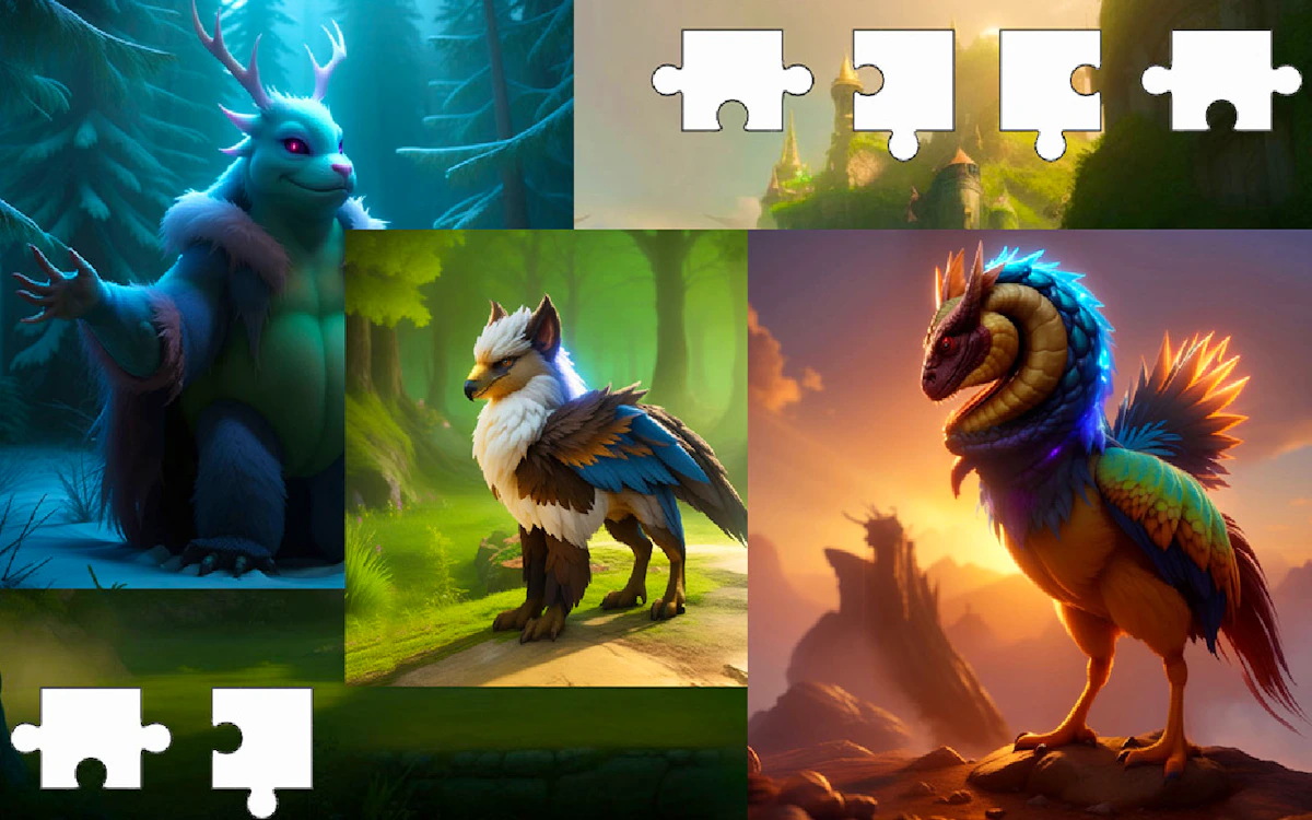 Play Puzzles - Fantastic Creatures — free online Puzzle game