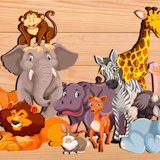 Puzzles for kids with animals sounds