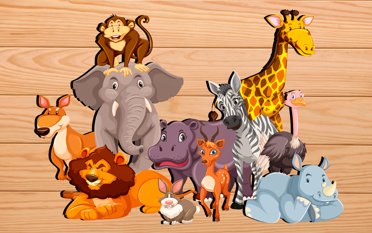 Play Puzzles for kids with animals sounds — free online Educational game