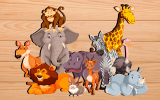 Juega gratis a Puzzles for kids with animals sounds