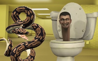 Python Snake Kill Skibidi Toilet Backrooms game cover