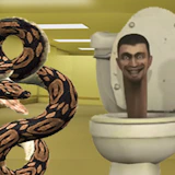 Python Snake Kill Skibidi Toilet Backrooms