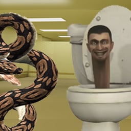 Juega gratis a Python Snake Kill Skibidi Toilet Backrooms