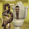 Python Snake Kill Skibidi Toilet Backrooms