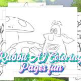 Rabbit AI Coloring  Pages fun