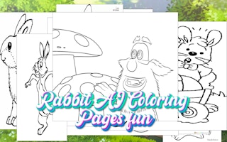 Rabbit Ai Coloring  Pages Fun