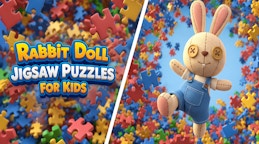 Rabbit Doll Jigsaw Puzzles for Kids