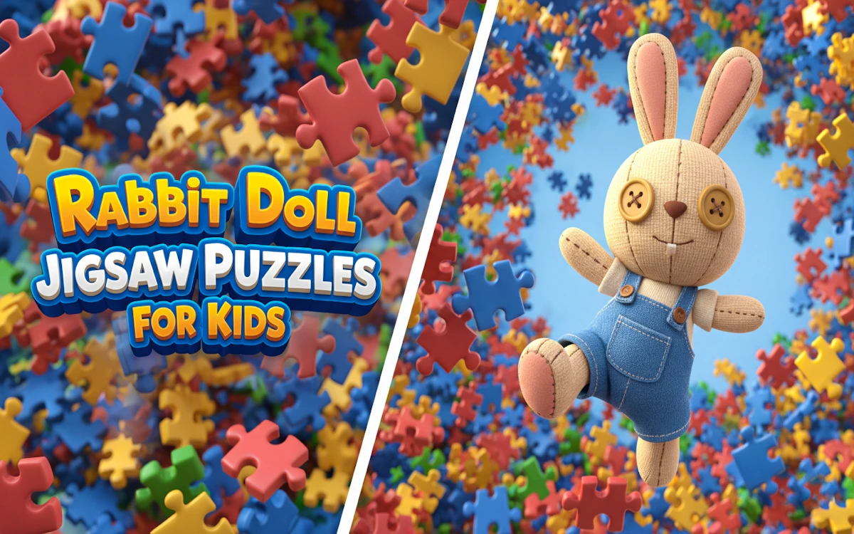 Play Rabbit Doll Jigsaw Puzzles for Kids — free online Jigsaw Puzzles game