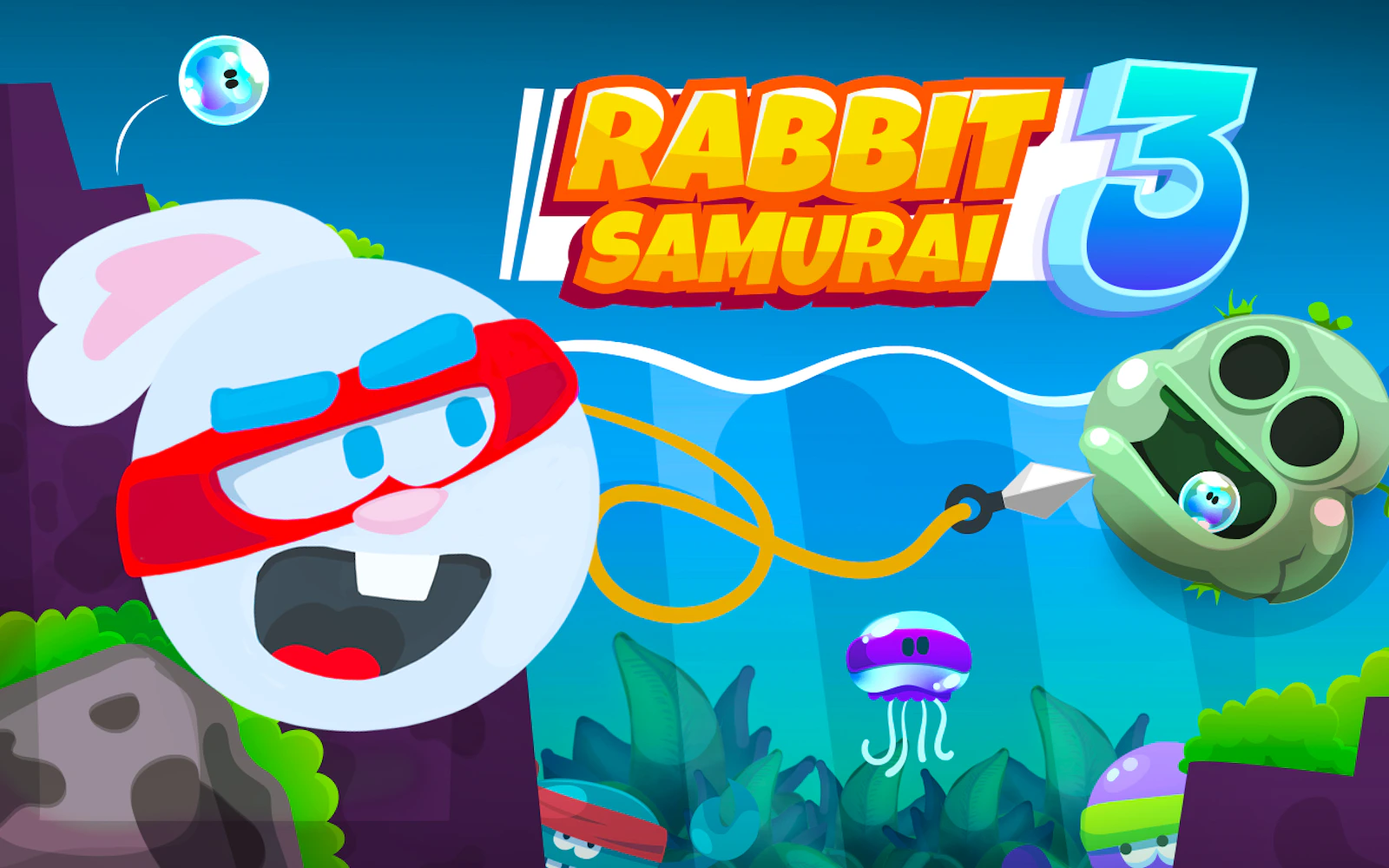 Rabbit Samurai 3 — free online arcade game on Glaze Games