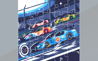 Race Cars Jigsaw game cover