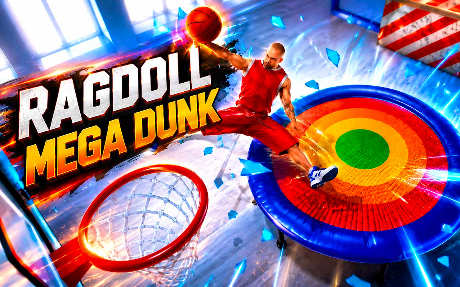 Ragdoll Mega Dunk — free online sports game on Glaze Games