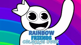 Rainbow Friends Coloring Book