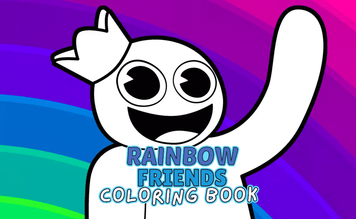 Play Rainbow Friends Coloring Book — free online Kids game