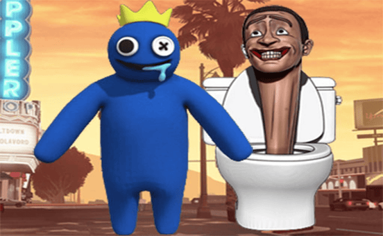 Blue x Green Bathroom - Rainbow Friends Animation meme 