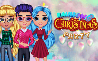 Rainbow Girls Christmas Party game cover