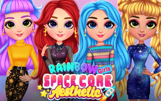 Rainbow Girls Space Core Aesthetic game cover