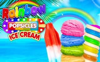 Rainbow Ice Cream And Popsicles