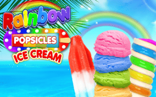 Rainbow Ice Cream And Popsicles