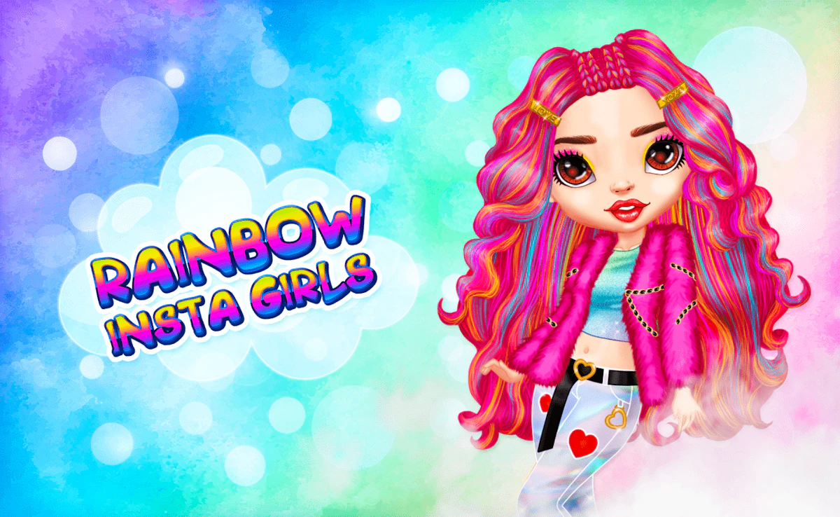 Play Rainbow Insta Girls — free online Kids game