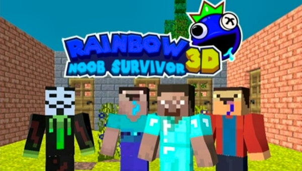 Rainbow Noob Survivor 🕹️ Play Now on GamePix