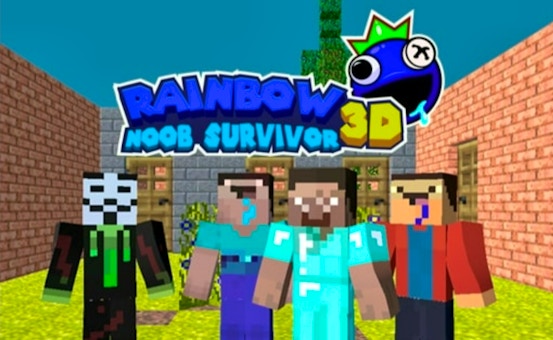 Rainbow Noob Survivor 🕹️ Play Now on GamePix