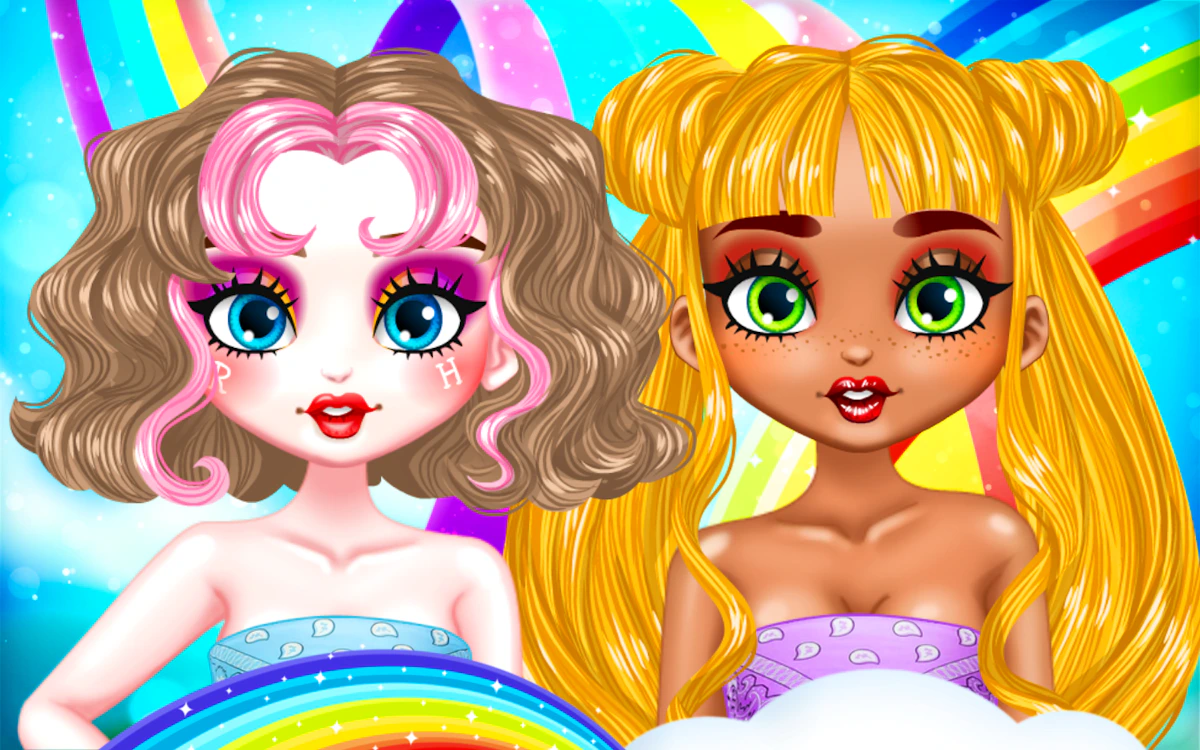 Play Rainbow Social Media Influencers — free online Dress Up game