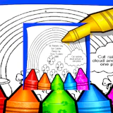 Rainbow With Pot Of Gold Coloring Pages