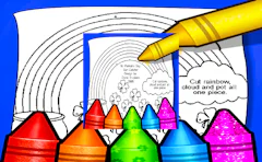 Rainbow With Pot Of Gold Coloring Pages