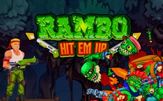 Rambo Hit Em Up game cover